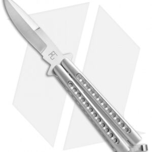 29 Knives Chris Olofson 3.75" Weehawk Fluted Skeleton Butterfly Knife