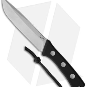 Acta Non Verba Knives P400 Tanto Fixed Blade Knife Black G-10 (6.1" Satin)