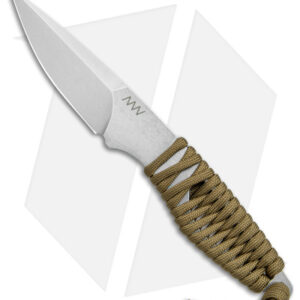 Acta Non Verba P100 Fixed Blade Knife Coyote Paracord/Blk Kydex (3" Stonewash)