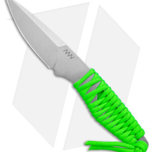 Acta Non Verba P100 Fixed Blade Knife Green Paracord/Blk Kydex (3" Stonewash)