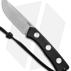Acta Non Verba Knives P200 Fixed Blade Knife w/ Kydex Sheath (3.94" Stonewash)