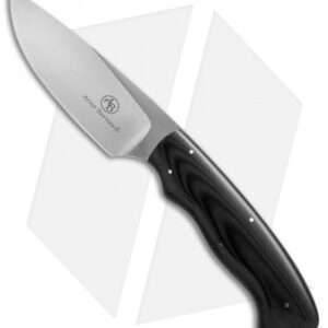 Arno Bernard Knives Zebra Fixed Blade Knife Black G-10 (4" Satin)