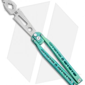 Artisan Cutlery Kinetic-Tool Automatic Butterfly Tool Green Titanium (4" SW)