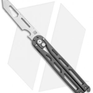 Artisan Cutlery Kinetic-Tool Automatic Butterfly Tool Gray Stainless (4" Satin)