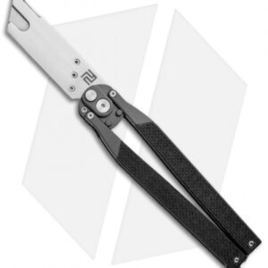 Artisan Cutlery Kinetic-Tool Automatic Butterfly Tool Flat Black G-10 (2.8" SW)