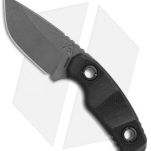 Atlas Dynamic Defense PUK Fixed Blade Knife Black G-10 (2.75" Stonewash)