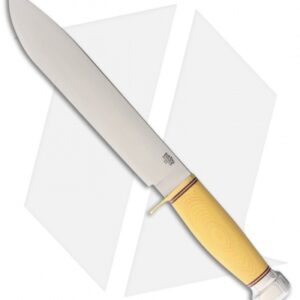 Bark River 1909 Michigan Bowie Fixed Blade Antique Ivory Micarta (10" Satin)