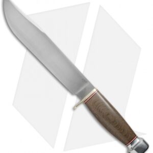 Bark River 1909 Michigan Bowie Fixed Blade Green Micarta w/ Swedge (10" Satin)