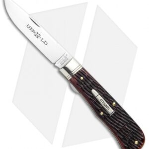 GEC Northfield UN-X-LD Bullet Trapper Knife 3.75" Redtail Jigged Bone 235120L