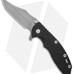 Hinderer Knives XM-18 3.5 Bowie Frame Lock Knife Black G-10 Battle Brnz (WF)