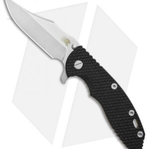 Hinderer Knives XM-18 3.5 Bowie Frame Lock Knife Bronze/Black G-10 (Stonewash)
