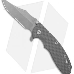 Hinderer Knives XM-18 3.5 Bowie Flipper Knife Gray (Working Finish)