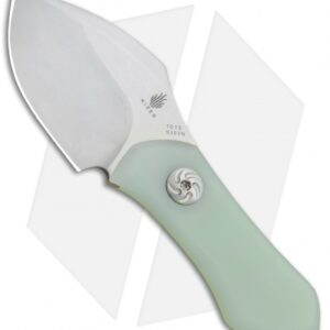 Kizer Thumbper Short Fixed Blade Neck Knife Natural G-10 (2" Stonewash) 1013
