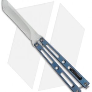 VMX Vallotton/Maverick Balisong Butterfly Knife Blue/Bronze Ti (4.25" Satin)