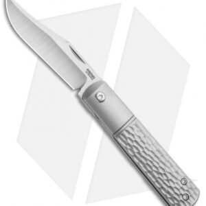 Pena Knives X-Series Barlow Front Flipper Knife - Jigged Titanium