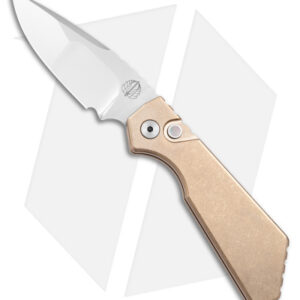 Strider + Pro-Tech PT Automatic Knife Bronze Al (2.75" Compound Mirror)