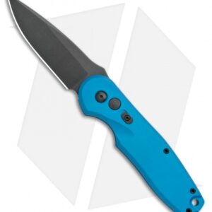 Spartan Blades Zelos Automatic Knife Blue Aluminum (3.25" Black) SF9BKBL