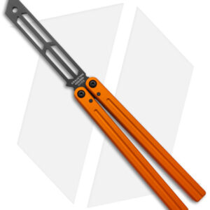 Squid Industries Triton V2 Butterfly Balisong Trainer Inked Orange