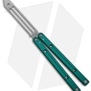 Squid Industries Squidtrainer V4 Butterfly Balisong Trainer Teal (4.5" SW)