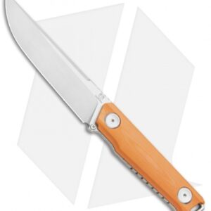 Stedemon Knife Co. Uncle One UB02 Fixed Blade Knife Orange G-10 (5" Satin)
