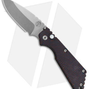 Strider + Pro-Tech Custom SnG Automatic Knife Blue/Orange Micarta (3.5 SW)
