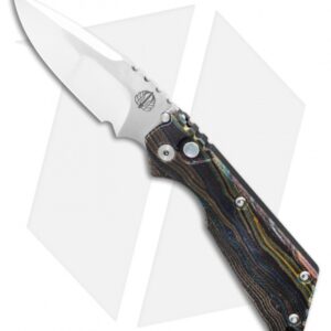 Strider + Pro-Tech Custom SnG Automatic Unique Micarta lithosphere (3.5" Mirror)
