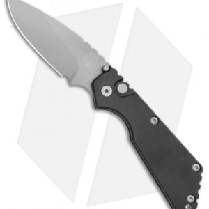 Strider + Pro-Tech SnG Automatic Knife Solid Black (3.5" Bead Blast)