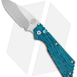 Strider + Pro-Tech Custom SnG Automatic Unique Micarta Turquoise (3.5 Stonewash)