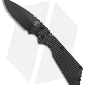 Strider + Pro-Tech PT Automatic Knife Knurled Black (2.75" Black)