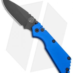 Strider + Pro-Tech SnG Automatic Knife Solid Blue Aluminum (3.5" Black)