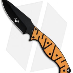 V Nives Altered Beast Fixed Blade Knife Orange G-10 (4.25" Black)