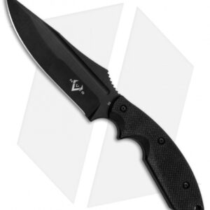 V Nives Frontier Survivor Fixed Blade Knife Black G-10 (5.1" Bead Blast)