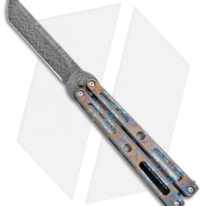 VMX Vallotton/Maverick Custom Balisong Knife Nebula Ti (4.25" Damascus)