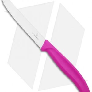 Victorinox Swiss Army Paring Knife Pink (4" Satin Full Serr)
