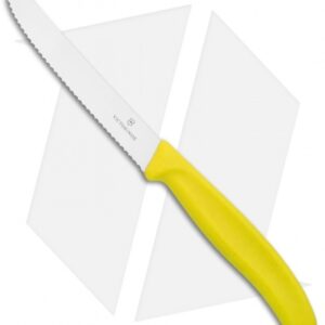 Victorinox Swiss Army Paring Knife Yellow (4" Satin Full Serr)