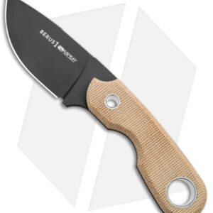 Viper Knives Berus Fixed Blade Knife Drop Point Natural Micarta (2.6" DLC)