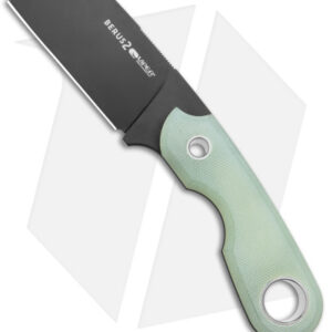 Viper Knives Berus Fixed Blade Knife Sheepsfoot Jade G-10 (2.6" DLC)