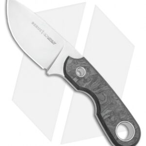 Viper Knives Berus Fixed Blade Knife Drop Point Marble Carbon Fiber (3.5" Satin)