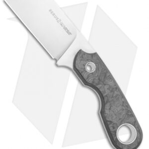 Viper Knives Berus Fixed Blade Knife Sheepsfoot Marble Carbon Fiber (3.5" Satin)