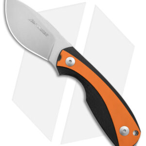 Viper Lille1 GBO Fixed Blade Knife Black/Orange G10 (2.8" Stonewash)