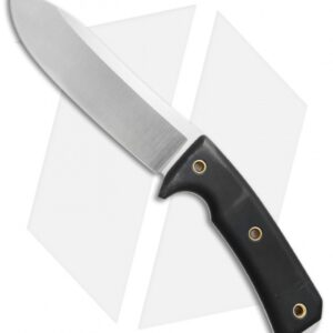 Wallace Edged Tools SPEAR 1 Fixed Blade Knife Black G-10 (5.75" Satin)
