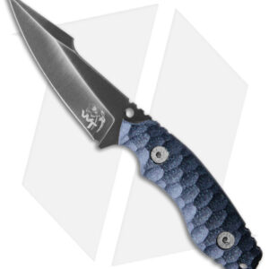 Wander Tactical Barracuda Fixed Blade Knife Black Micarta (3.9" Gray)