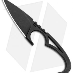 Williams Blade Design Sgian Dubh Neck Knife Fixed Blade (2.5" Black) SDN-003