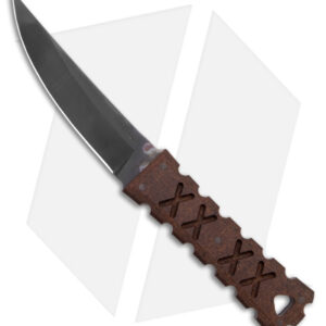 Williams Blade Design Shobu Zukuri Kaiken Brown Burlap Micarta (4.5" Black)
