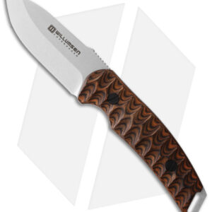 Willumsen Copenhagen Birddog Fixed Blade Knife Brown/Black G-10 (3.5" SW)