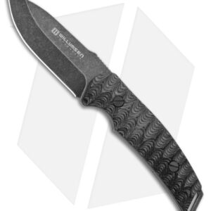 Willumsen Copenhagen Birddog Fixed Blade Knife Black/Gray (3.5" Stonewash)