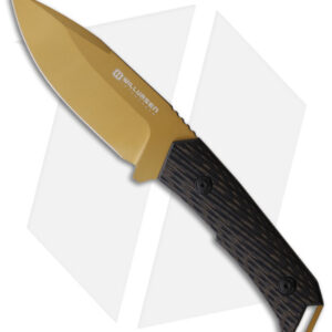 Willumsen Copenhagen Despot Fixed Blade Black G-10 (4.5" Tan)