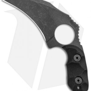 Wilmont Knives Little Ripper Fixed Blade Knife Black G-10 (3.5" Acid SW)