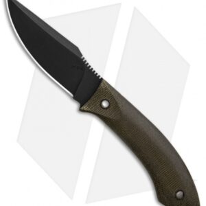 Winkler Knives Everycarry Fixed Blade Knife Green Micarta (3.25" Black)