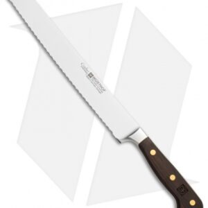 Wusthof Crafter Double-Serrated Bread Knife Oak Wood (9" Satin Serrated)